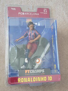 Ronaldinho FC Barcelona FT Champs Fifa Brazil World Cup Star Barca Vintage NWT